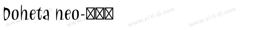 Doheta neo字体转换
